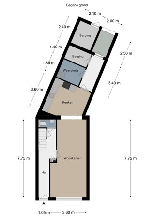 Floorplan - Oude Schachtstraat 34, 6462 BG Kerkrade